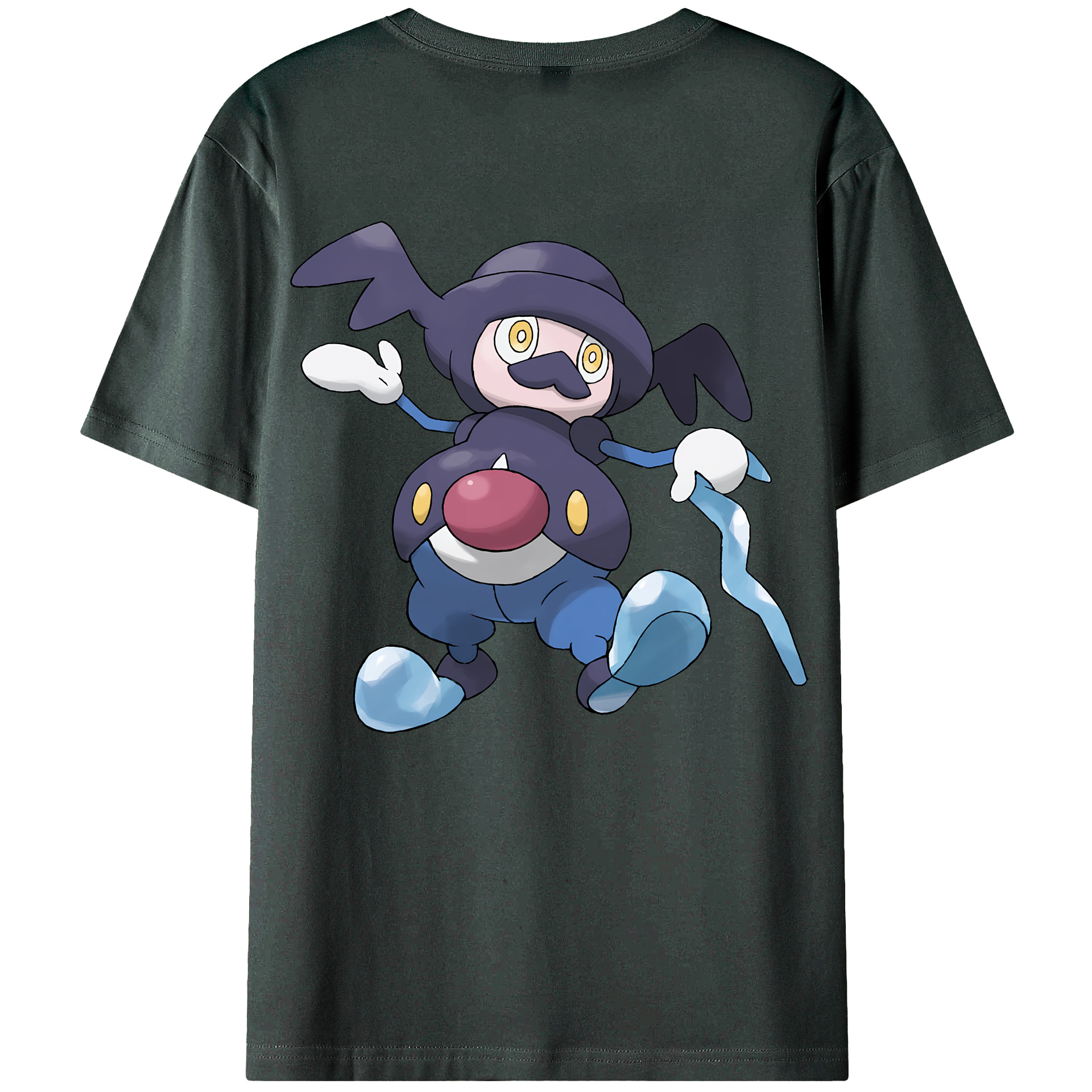 （画像用） ポケットモンスター Pokémon 綿100％ メンズ半袖Tシャツ（バックプリント） 通気性